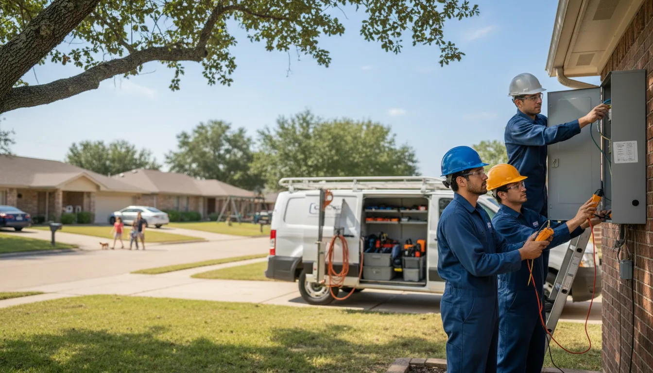 Certified electrician providing emergency electrical services in Meridian, OK